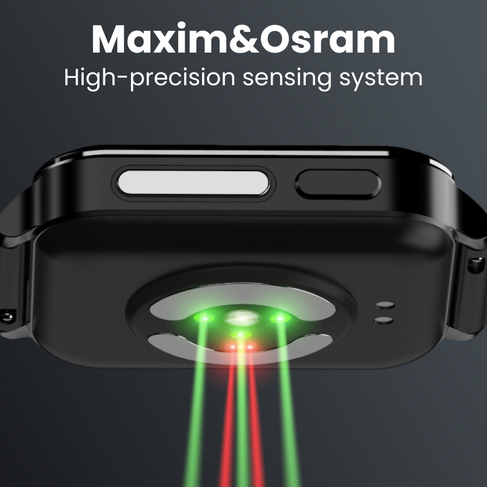 Coxsmart G10-RIG mit EKG, Herzfrequenz, Blutsauerstoff, Schlafüberwachung, Gesundheits-SmartWatch