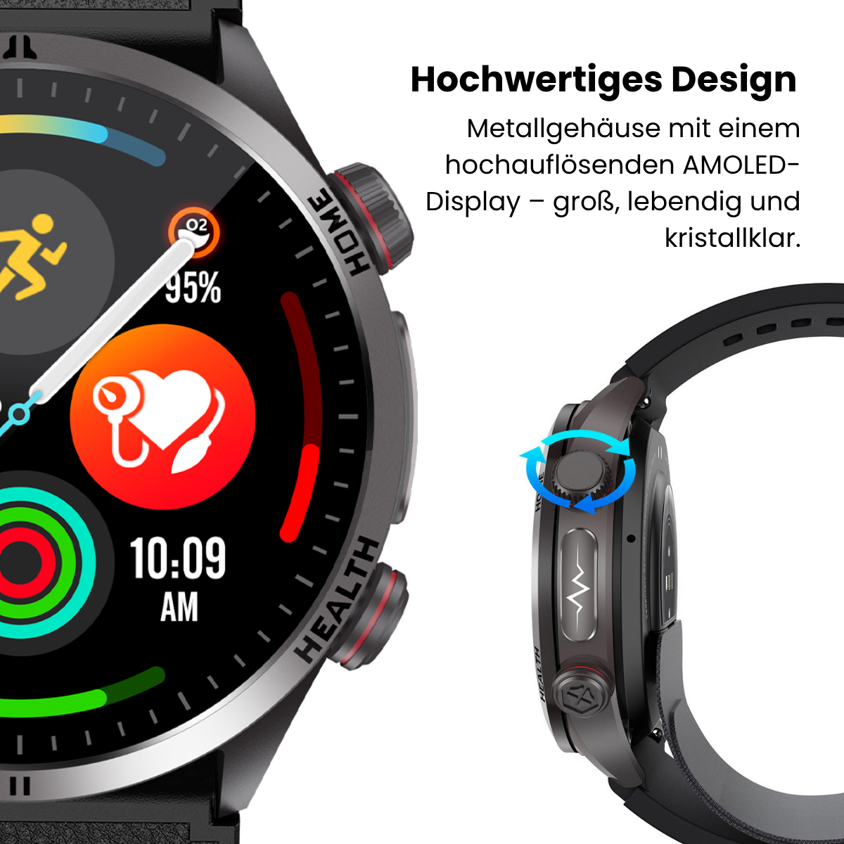 CXS26 Smartwatch mit Luftkissen-Blutdruckmessung