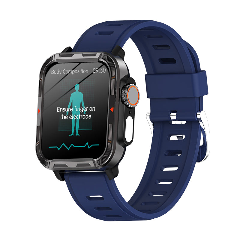 Coxsmart VEE PRO Rugged Sports Smartwatch for Body composition ECG Blood pressure heart rate monitoring- Health Companion - coxsmart # Smartwatch