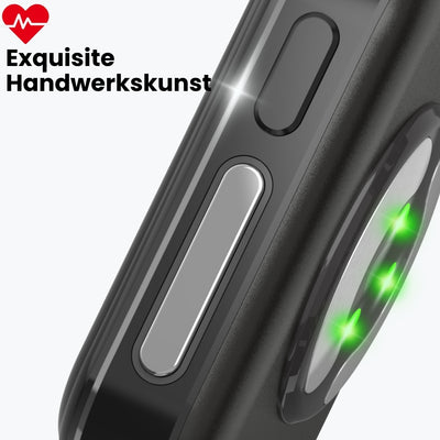 Coxsmart G10-RIG mit EKG, Herzfrequenz, Blutsauerstoff, Schlafüberwachung, Gesundheits-SmartWatch