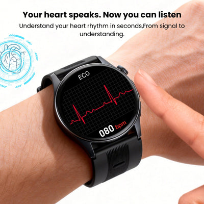 Coxsmart CXS200 Air-Cuff Blood Pressure & ECG Smartwatch with Remote Monitoring and SOS