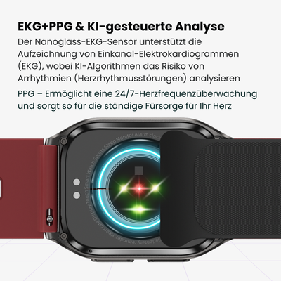 Coxsmart CXS17 Smartwatch mit Luftkissen-Blutdruckmessung