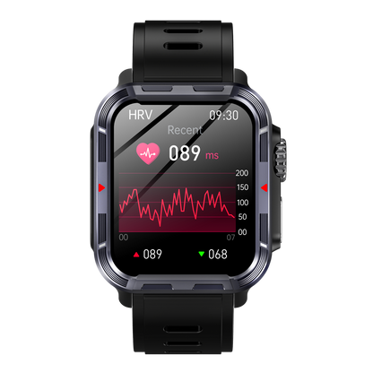 Coxsmart VEE PRO Rugged Sports Smartwatch for Body composition ECG Blood pressure heart rate monitoring- Health Companion