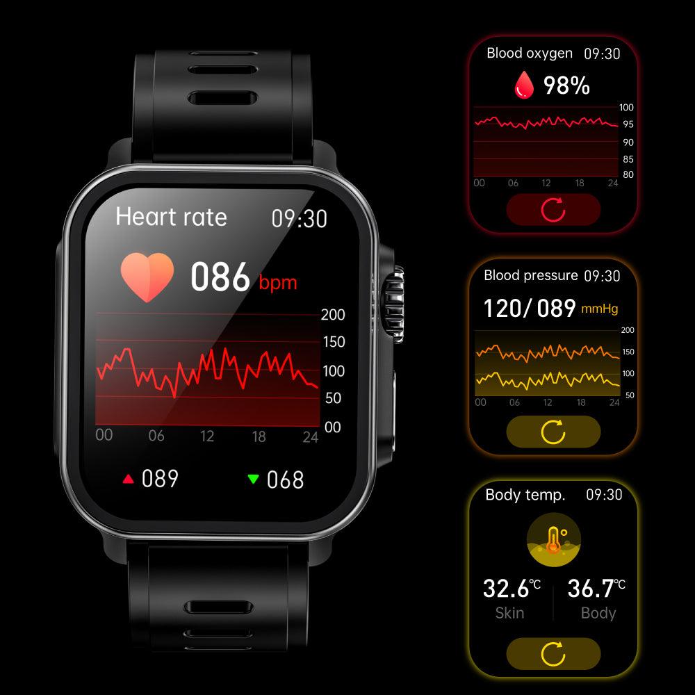 🔥The gift is free!Coxsamrt VEE Blood Oxygen ECG Heart Rate Monitoring Smart Watch - coxsmart