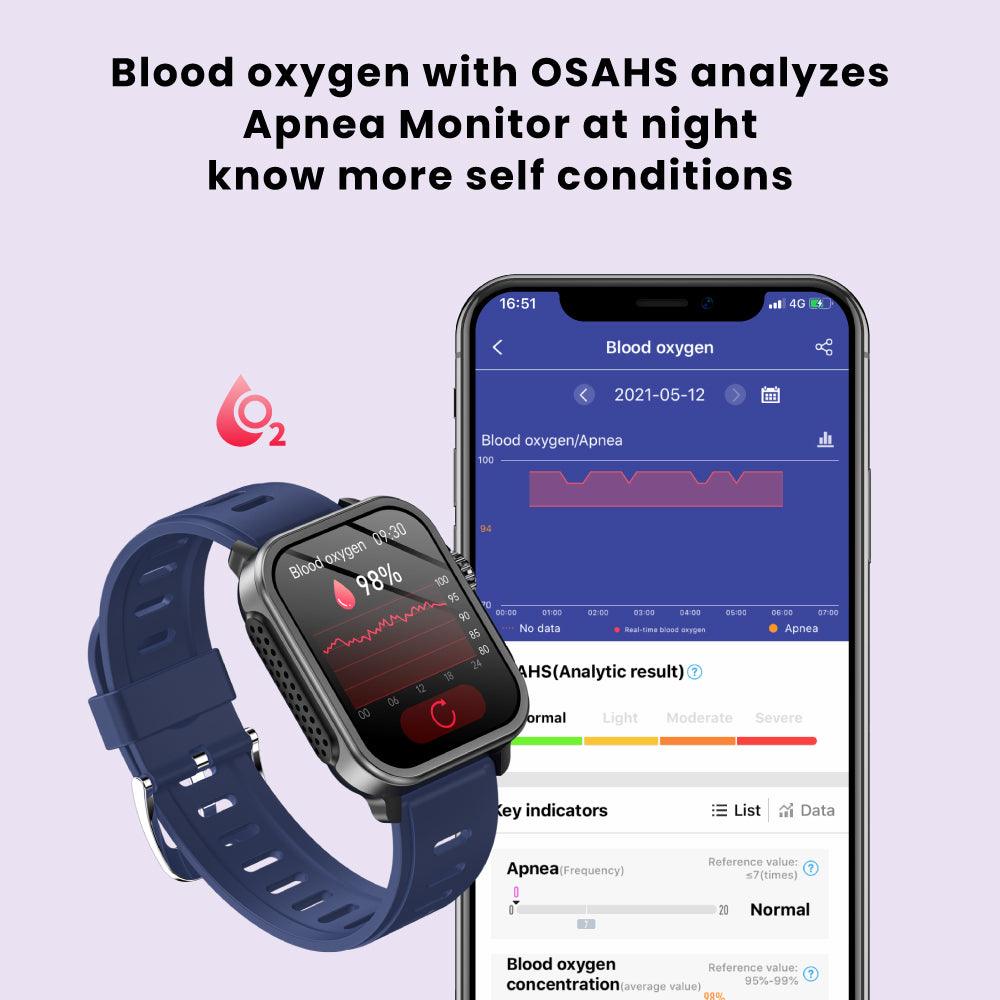 🔥The gift is free!Coxsamrt VEE Blood Oxygen ECG Heart Rate Monitoring Smart Watch - coxsmart